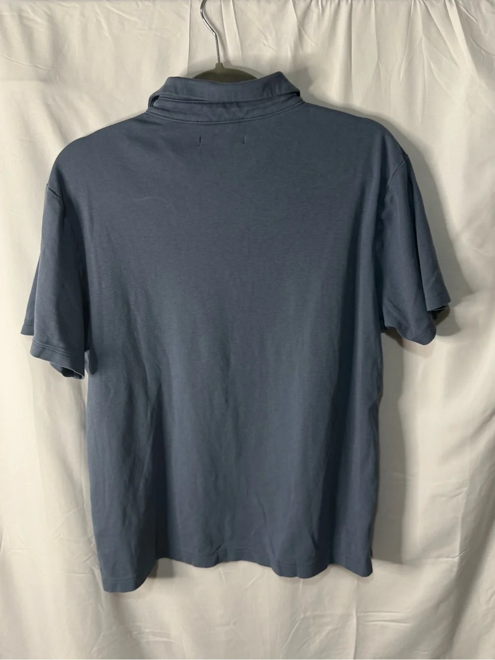 Banana Republic Men's Slate Blue Short-Sleeve Polo